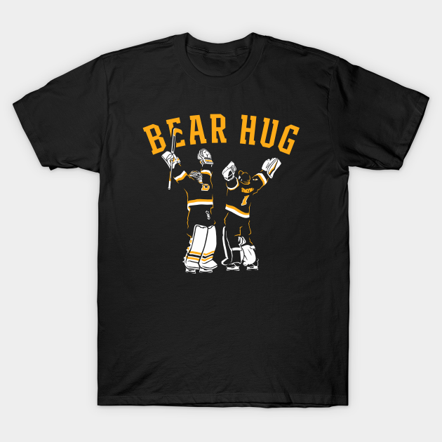 Bruins Goalie Bear Hug Bruins TShirt TeePublic